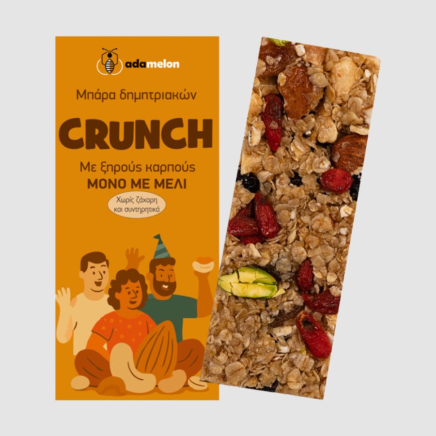 Μπάρα “Crunch” Adamelon (ξηρών καρπών) 60gr – 302kcal Μπάρα “Crunch” Adamelon (ξηρών καρπών) 60gr – 302kcal