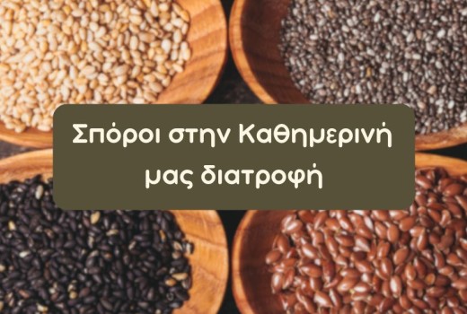 Σπόροι: Chia, Λιναρόσπορος, Κολοκυθόσπορος και Σουσάμι στην Καθημερινή Διατροφή