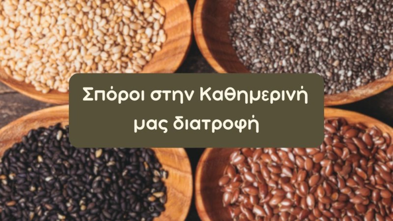 Σπόροι: Chia, Λιναρόσπορος, Κολοκυθόσπορος και Σουσάμι στην Καθημερινή Διατροφή