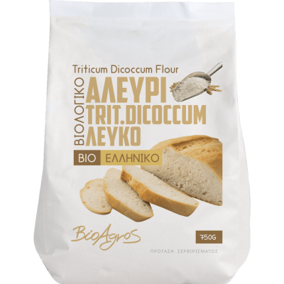 Αλεύρι Δίκοκκου Σίτου Λευκό 750g Βιοαγρός Bio Αλεύρι Δίκοκκου Σίτου Λευκό 750g Βιοαγρός Bio