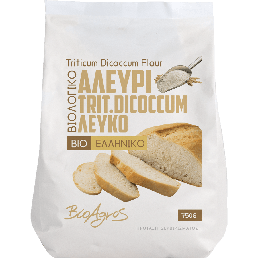 Αλεύρι Δίκοκκου Σίτου Λευκό 750g Βιοαγρός Bio Αλεύρι Δίκοκκου Σίτου Λευκό 750g Βιοαγρός Bio