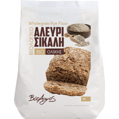 Αλεύρι Σίκαλης Ολικής Άλεσης 1kg Βιοαγρός Bio