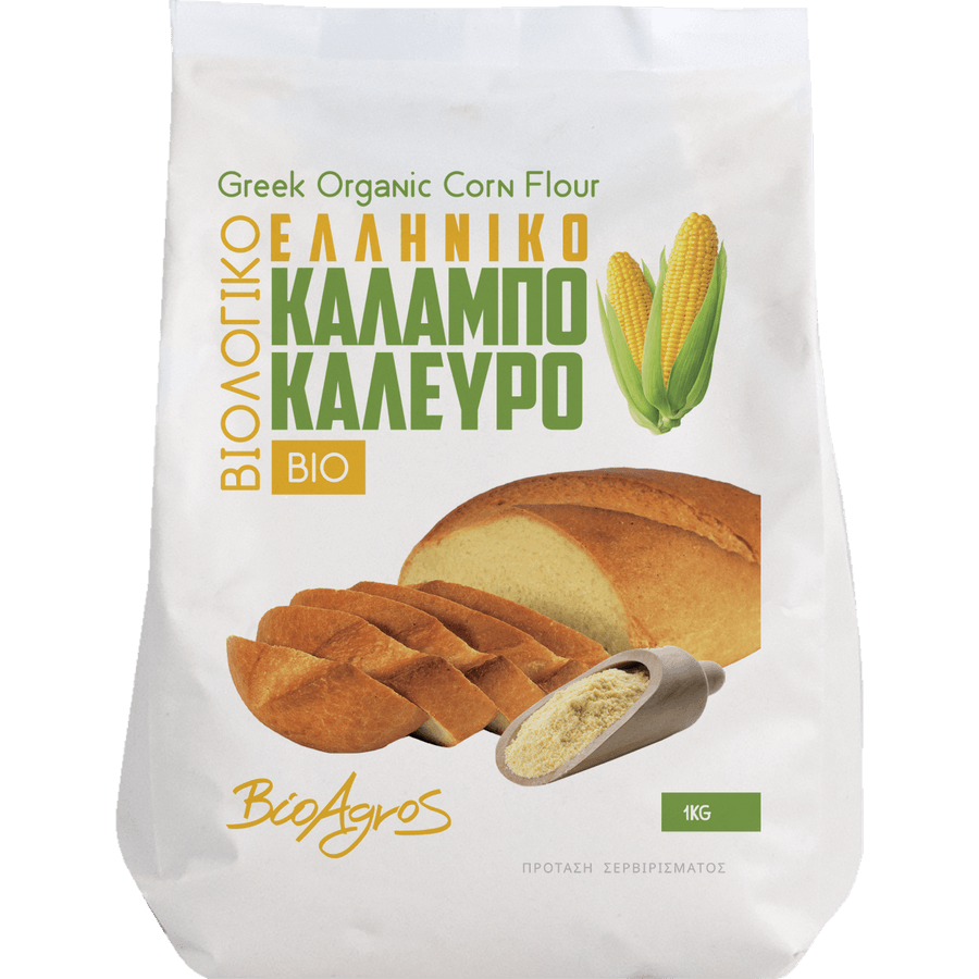 Καλαμποκάλευρο Ελληνικό 1kg Βιοαγρός Bio