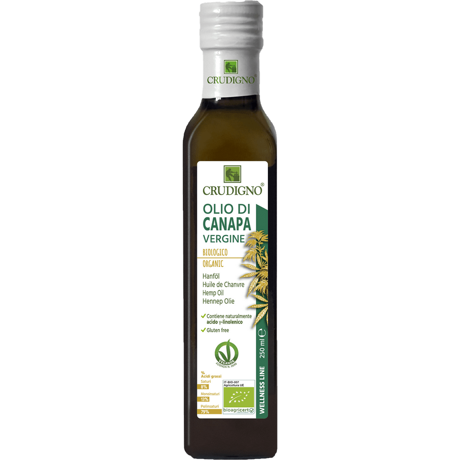 Κανναβέλαιο 250mL Ψυχρής Έκθλιψης Crudigno Bio Κανναβέλαιο 250mL Ψυχρής Έκθλιψης Crudigno Bio