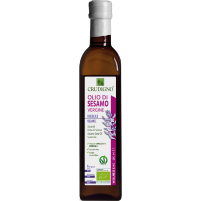 Σησαμέλαιο 500mL Ψυχρής Έκθλιψης Crudigno Bio